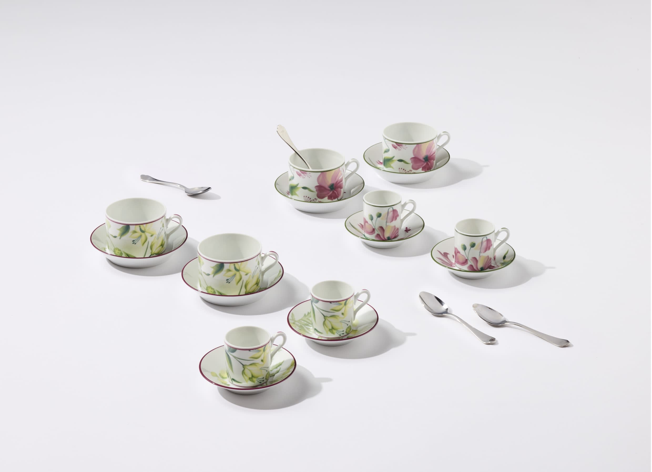 七五三 M's fiore. Espresso set for two Malva pink | Florenza | GINORI 1735